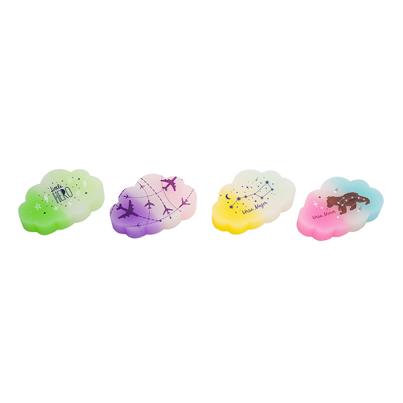 Geode Eraser Sloong Cute Cloud-Shaped Erasers for Kids 24 Pack Bulk
